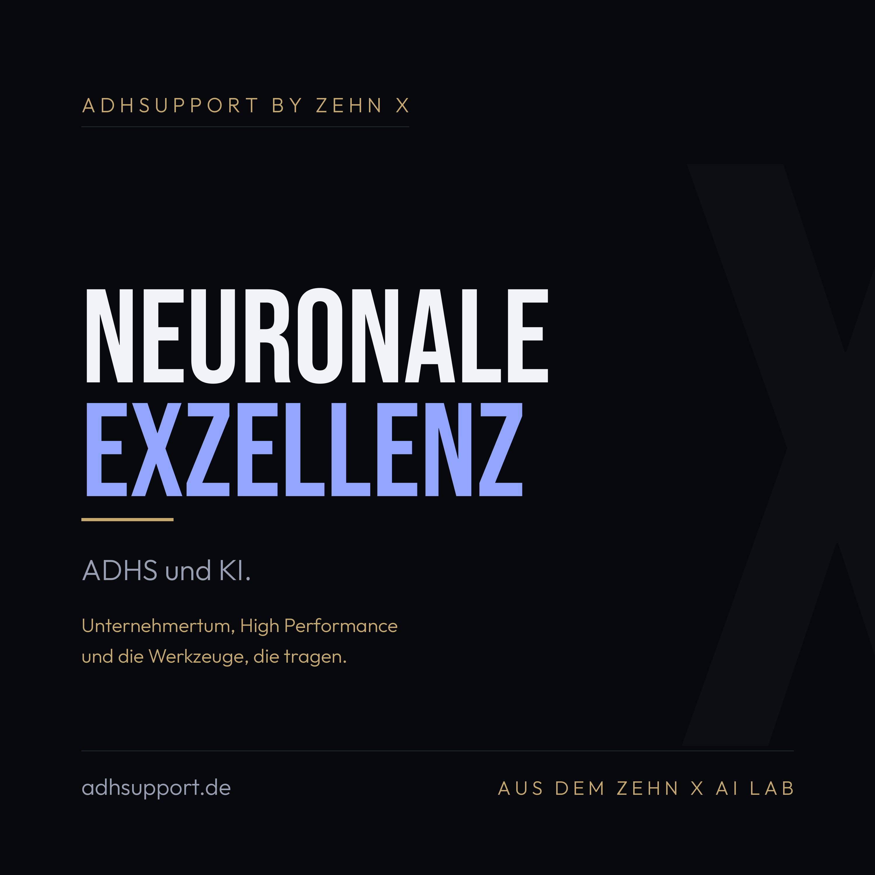 Cover von NEURONALE EXZELLENZ, ADHSUPPORT by ZEHN X